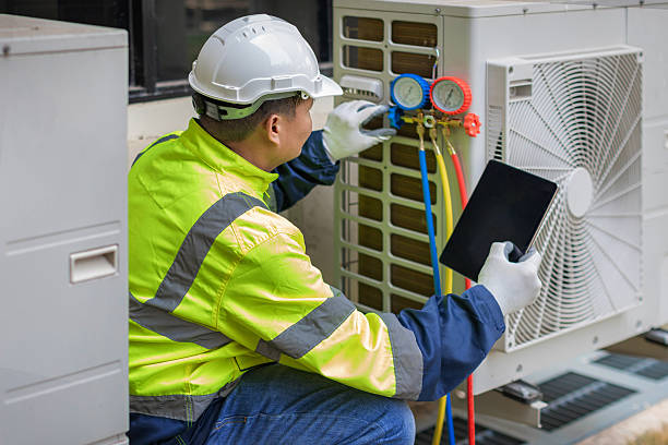 Professional Hvac Maintenance technician working in Pompton Plains, NJ